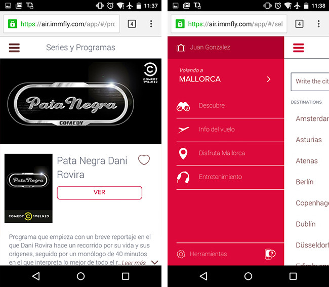 Probamos Immfly, el sistema para recibir contenido multimedia del avión ...