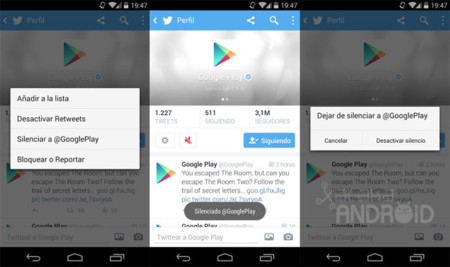 Twitter para Android