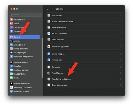Mac 設定のリセット