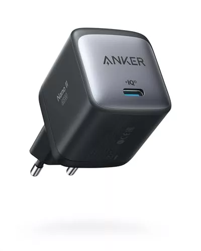 Anker Nano II Cargador Carga Rapida USB C 65W GAN II PPS Adaptador Rápido