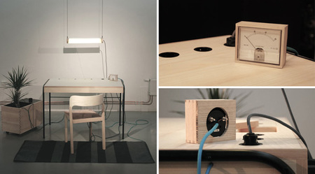 Unplugged, la mesa de trabajo autosuficiente de Eddi Törnberg