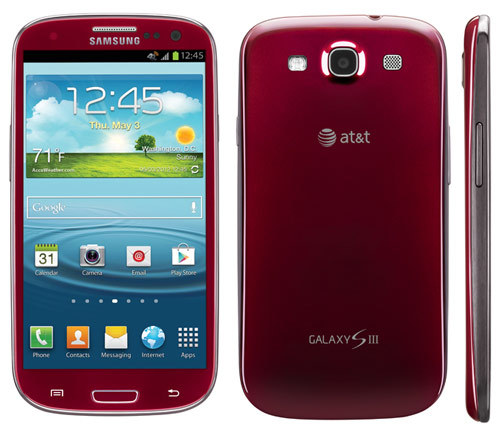 Galaxy SIII versión Garnet Red AT&T