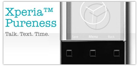 Sony Ericsson Xperia Pureness se deja ver en la web oficial