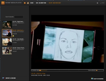 Adobe lanza su Media Player, visor de contenido online