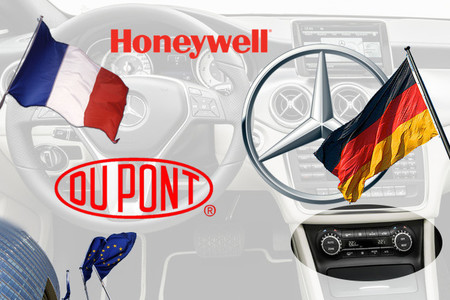 DuPont Honeywell Daimler R134a HFO-1234yf