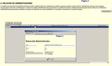 impuesto sociedades pag 2 relacion administradores
