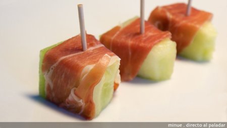 Melón con jamón, una combinación saludable como aperitivo