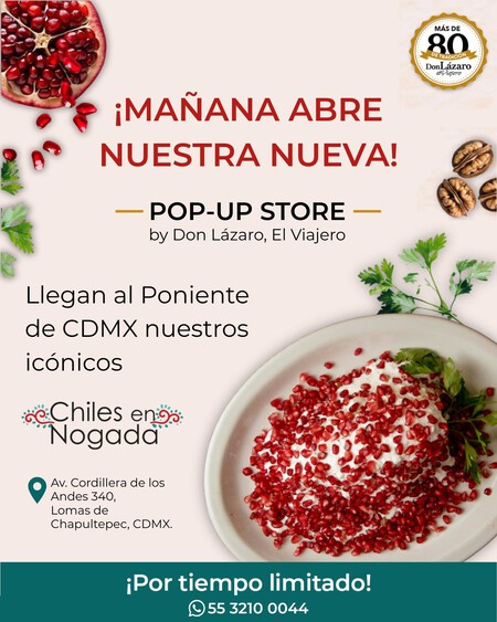 Este es el único lugar en toda CDMX donde puedes comer los gigantescos Chiles en nogada de 1 kilo