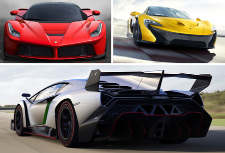 LaFerrari, McLaren P1 y Lamborghini Veneno, el tridente de Ginebra