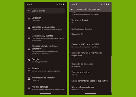 Android tiempo encendido uptime