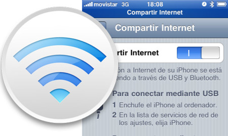 Cómo configurar "compartir Internet" (tethering) en el iPhone OS 3.0