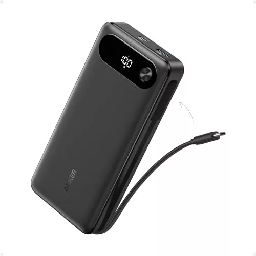 Anker Power Bank 20.000 mAh 87 W con Cable USB C Integrado