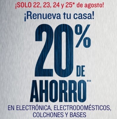 20% en ahorro bajo la promoción 'Renueva tu casa' de Hipercor