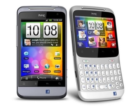 HTC Salsa y HTC ChaCha: para adictos a Facebook