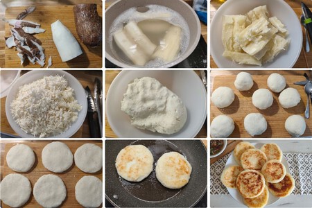 Pasos Arepa Yuca