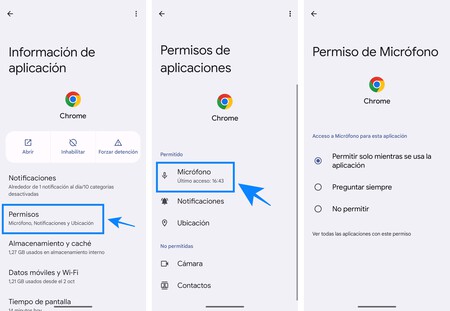 Chrome Acceso Micrófono