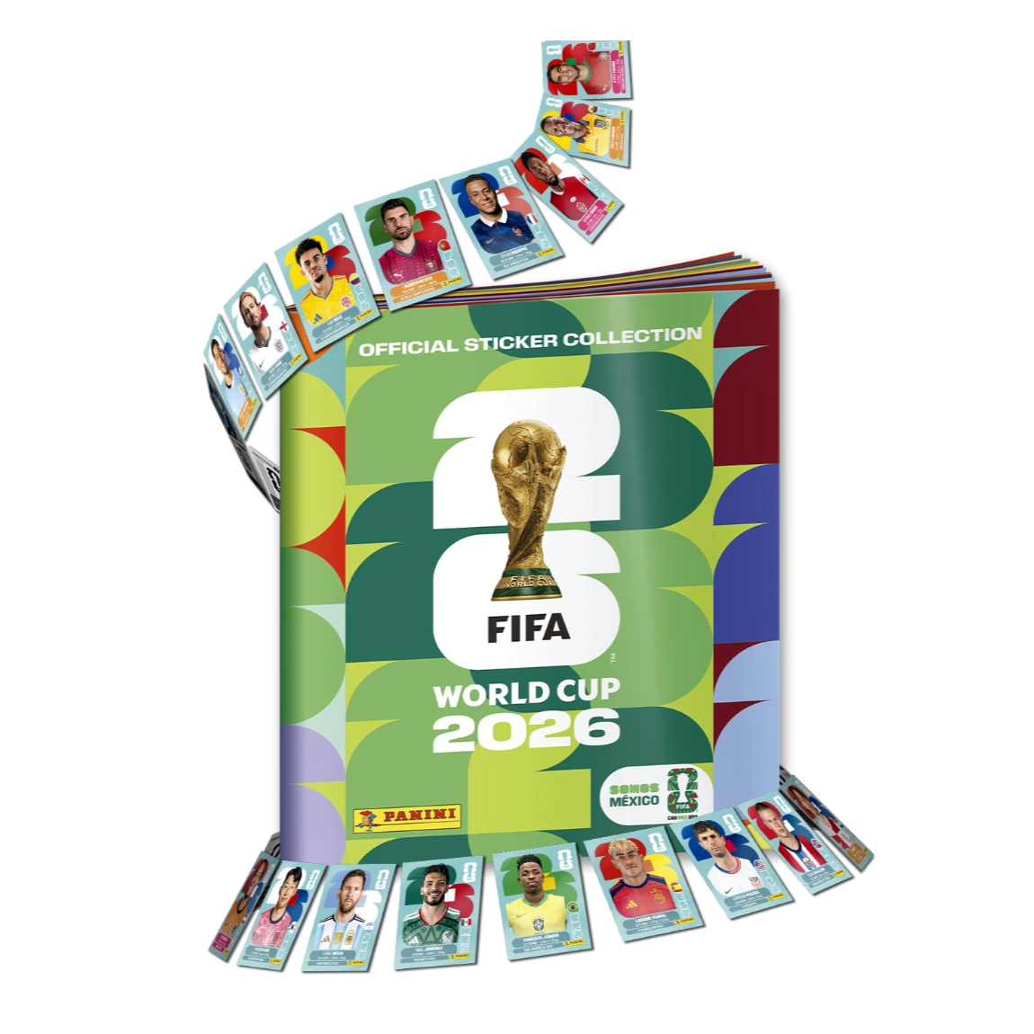 Álbum y sobres de estampas Panini del Mundial FIFA 2026