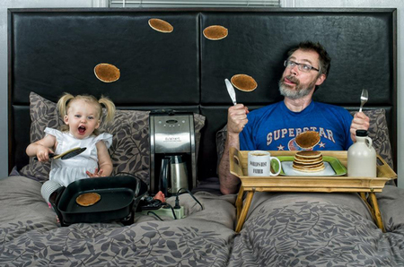"World's best father", una divertida serie fotográfica para padres e hijos que triunfa en los medios