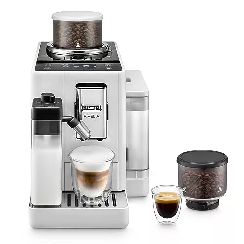 De'Longhi Rivelia EXAM440.55.W, Cafetera Superautomática con LatteCrema Hot