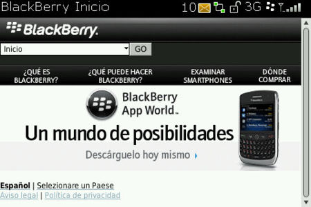 Tendremos nuevo navegador de BlackBerry... dentro de un año