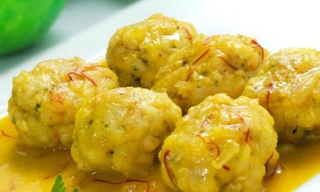 albondiga de sepia o calamar