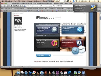 iPhonesque, un nuevo y logrado estilo para Growl