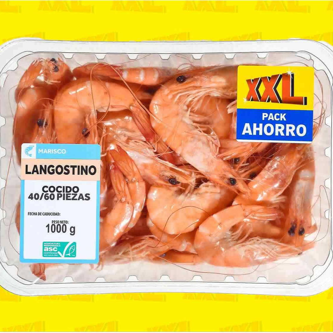 Langostino cocido - 1kg