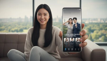 imagen de famoso con IA