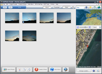 JetPhoto, organizador de imágenes con opciones de geolocalización