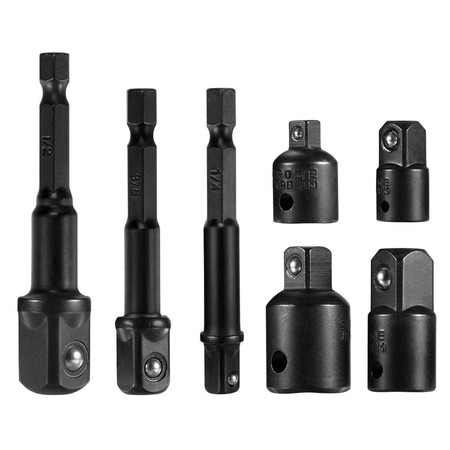 Por 9,99 euros tenemos el set de 7 adaptadores Qibaok en Amazon para convertir cualquier taladro en un atornillador