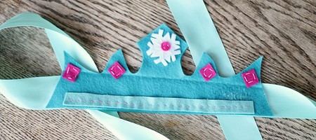 Manualidades Frozen Corona Fieltro