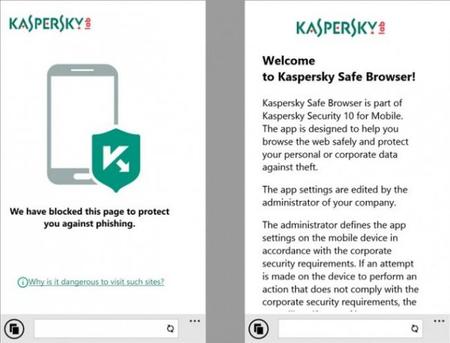 Kaspersky Safe Browser, un navegador web seguro para Windows Phone 8