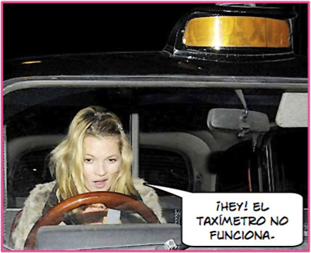 Kate Moss se compra un taxi