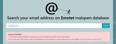 Esta web te permite comprobar si tu correo o dominio ha sido utilizado en ataques de Emotet, "el malware más peligroso del mundo"