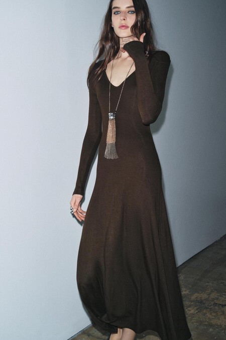 Vestido Marron Zara