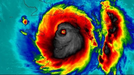 La foto viral del huracán más poderoso del Atlántico en casi una década: Matthew