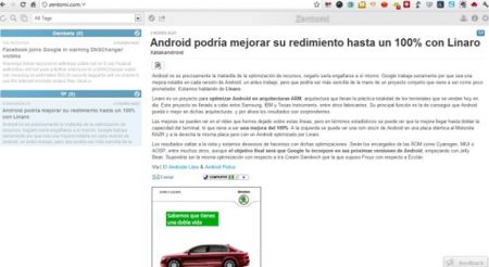 Zentomi, un lector RSS para hacer más cómoda tu lectura