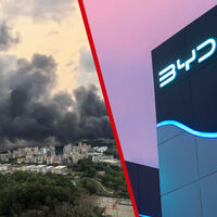 Ni siquiera el mayor fabricante de coches eléctricos del mundo se libra de accidentes: decenas de coches eléctricos de BYD se tiran horas ardiendo en un párking en su sede central