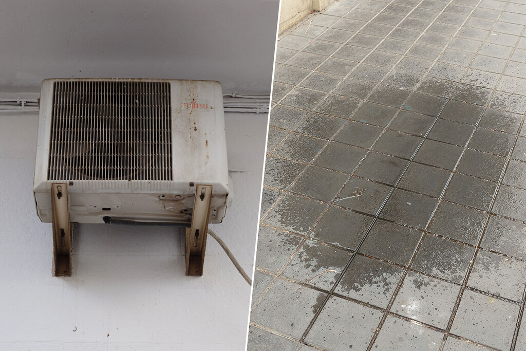 Un aire acondicionado que gotea en la calle parece algo inofensivo. Hasta que descubres que te pueden multar