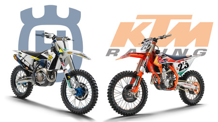 Porno para crosseros: KTM 450 SX-F Factory Edition y Husqvarna FC 450 Rockstar Edition