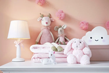 Lampara Blanca Con Pantalla De Lunares 1000 16 1 171053 6