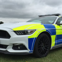 Este Ford Mustang de policía podría acabar aplastado en un desguace