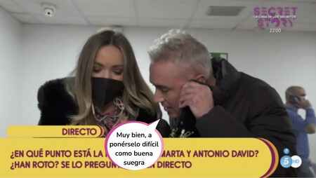 La madre de Marta Riesco se posiciona contra Antonio David Flores en 'Sálvame': así ha sido el desternillante momento