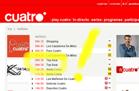 Top Gear se cuela en la programación de Cuatro