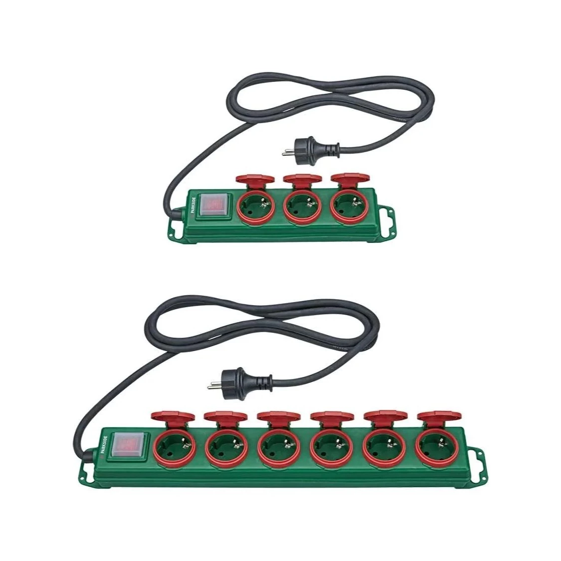 Regleta de enchufes para intemperie