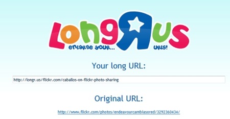 LongR.us hace que las URLs sean más descriptivas y largas