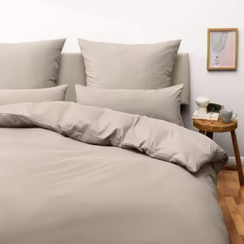 Blumtal Bettwäsche 155x200 cm + 2X Kissenbezug 40x80 cm 