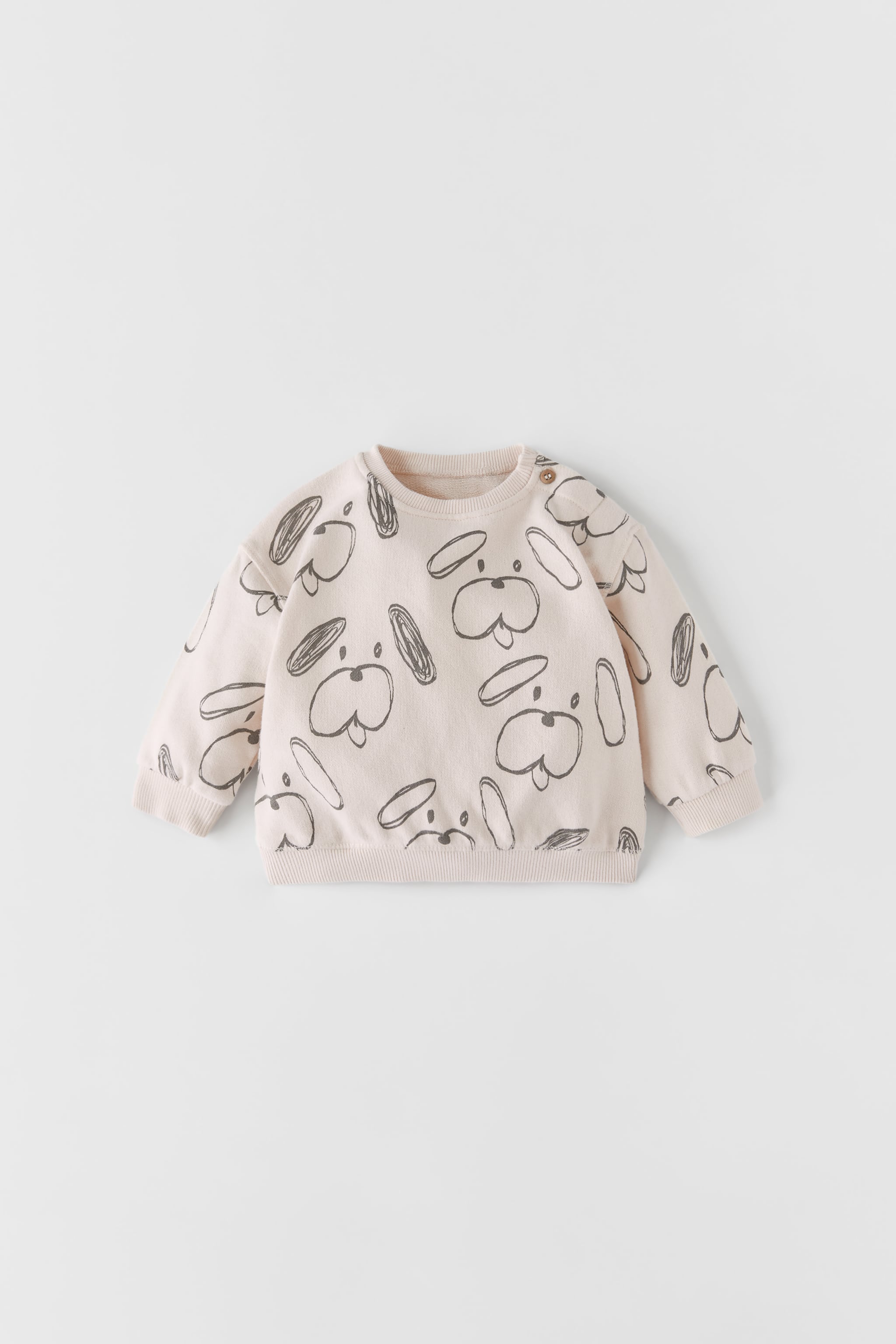 Sudadera cuello redondo y manga larga