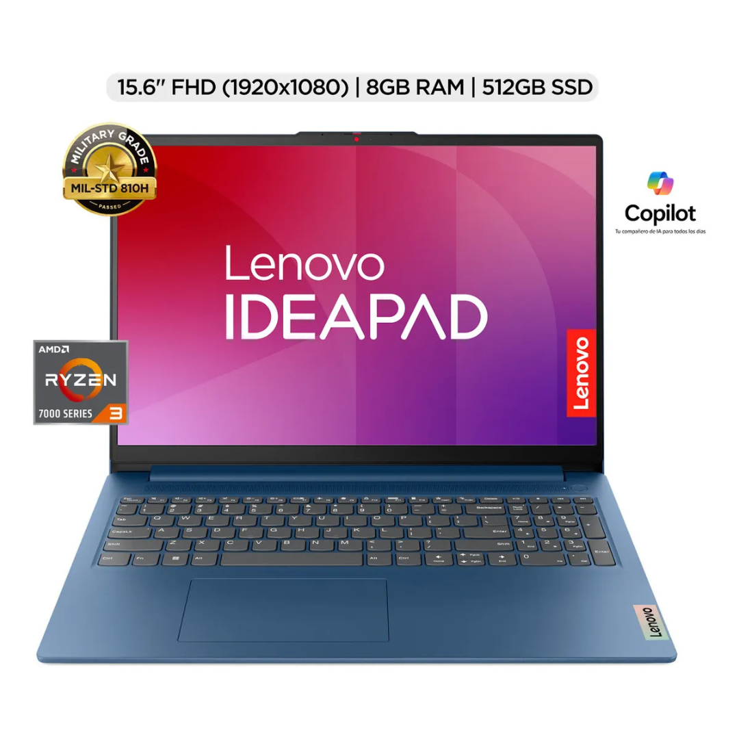 Laptop Lenovo IdeaPad Slim 3 8 GB RAM/ 512 GB Ssd