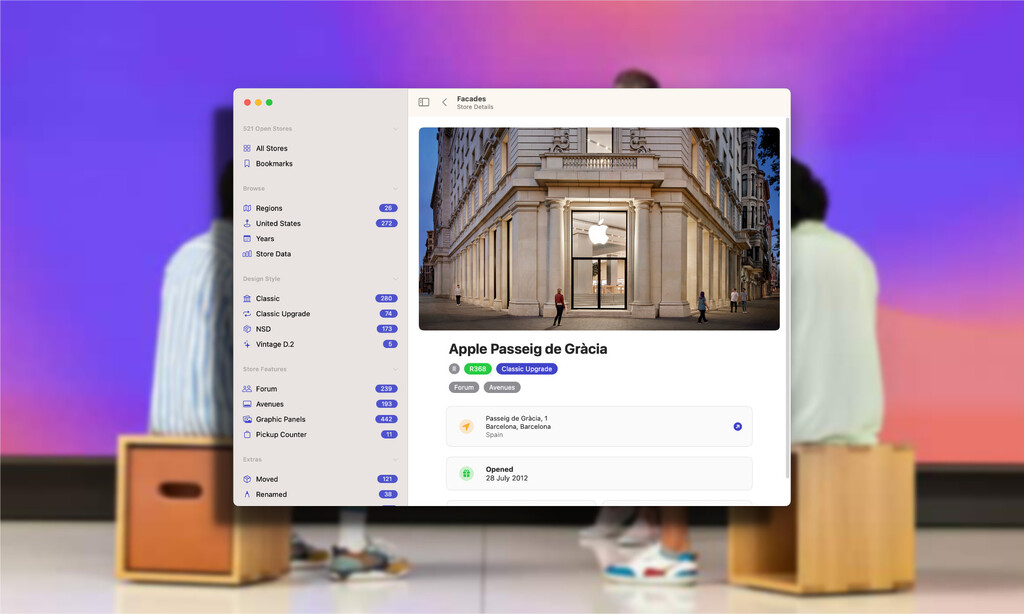 Todas las Apple Stores del mundo reunidas en una app. Estas son las curiosidades que podemos extraer Todas las Apple Stores del mundo reunidas en una app. Estas son las curiosidades que podemos extraer